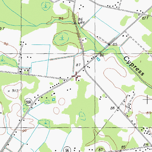 Topographic Map of Trifalia School, SC