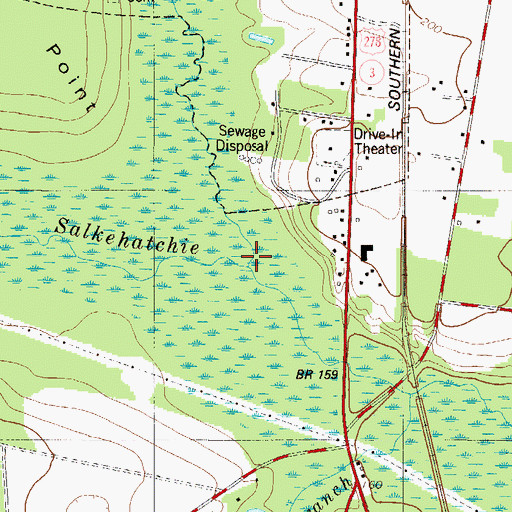 Topographic Map of Turkey Creek, SC