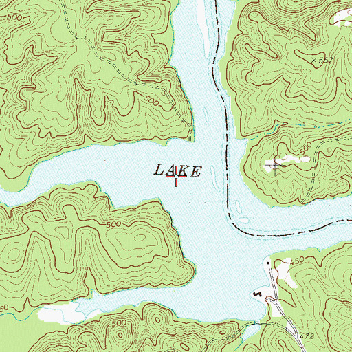 Topographic Map of Turkey Creek, SC