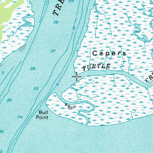 Topographic Map of Turtle Creek, SC