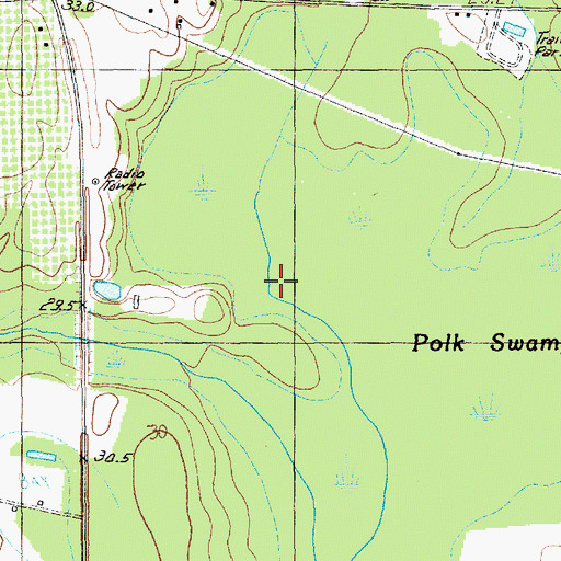 Topographic Map of Twomile Creek, SC