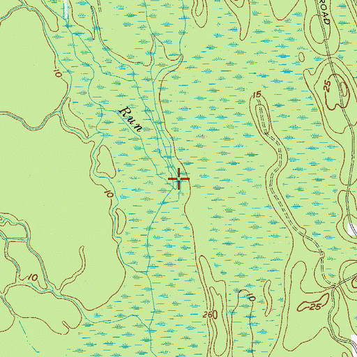 Topographic Map of Umbar Run, SC