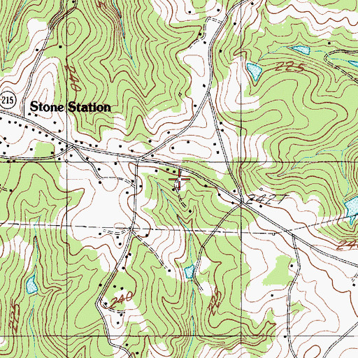 Topographic Map of Underwood School, SC