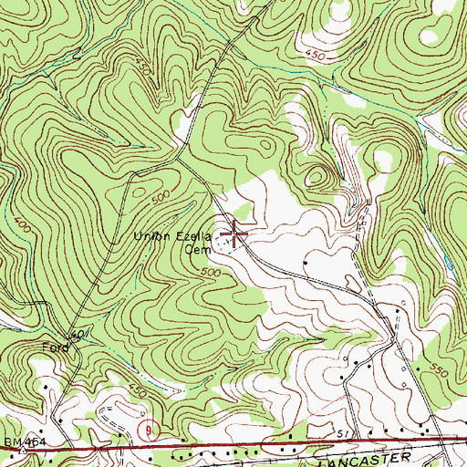 Topographic Map of Union Ezella Cemetery, SC