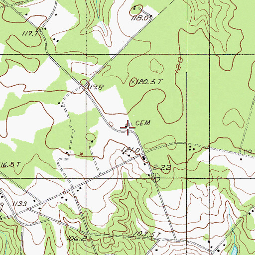 Topographic Map of Union Hill School, SC