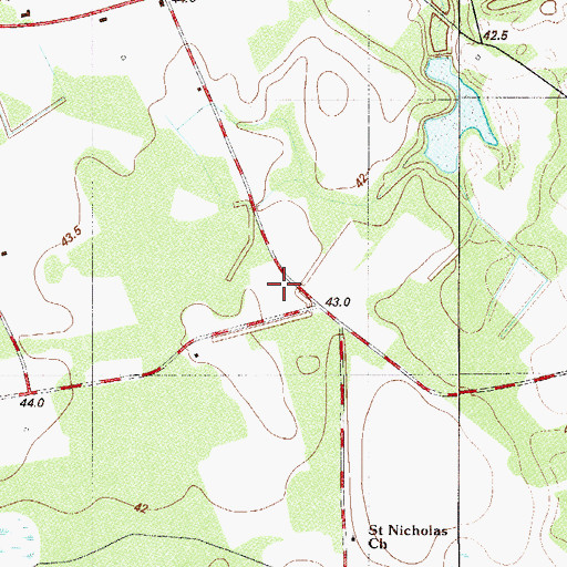 Topographic Map of Union School, SC
