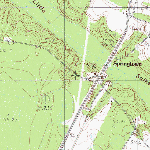Topographic Map of Union School, SC