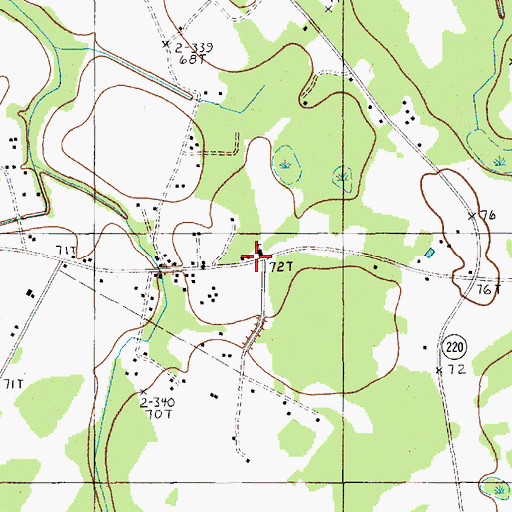 Topographic Map of Union School, SC