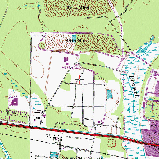 Topographic Map of United State Department of Agriculture, SC