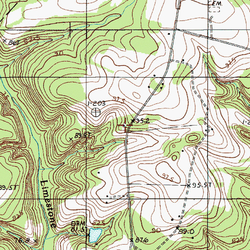 Topographic Map of Upper Limestone School, SC