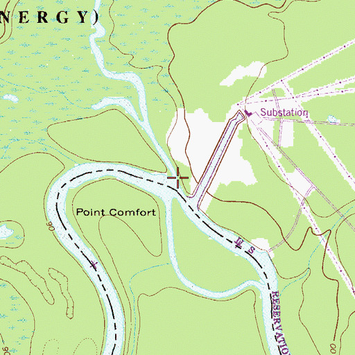 Topographic Map of Upper Three Runs, SC