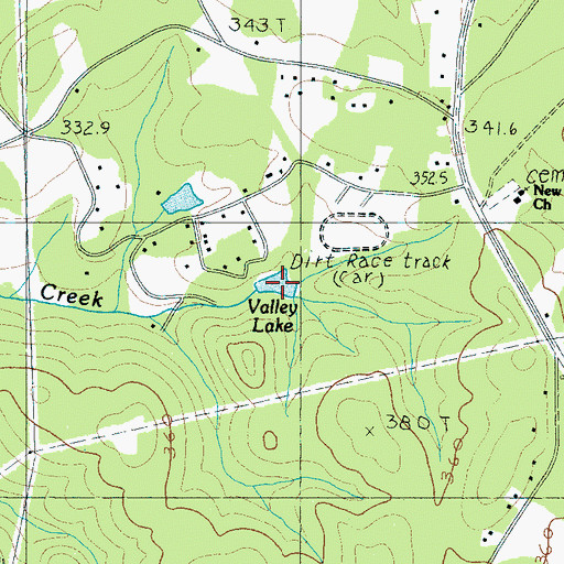 Topographic Map of Valley Lake, SC