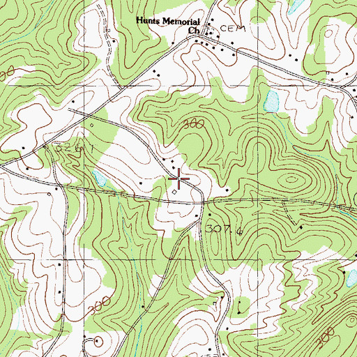 Topographic Map of Vineland School, SC