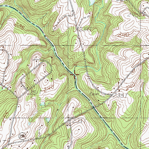 Topographic Map of Vines Creek, SC