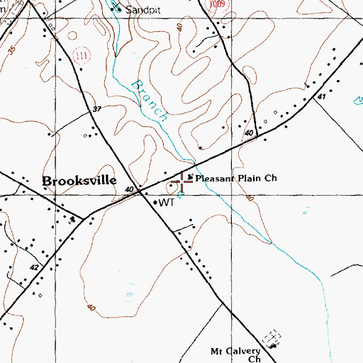 Topographic Map of Waccamaw School, SC