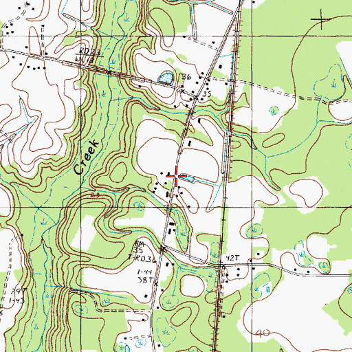 Topographic Map of Warsaw School, SC