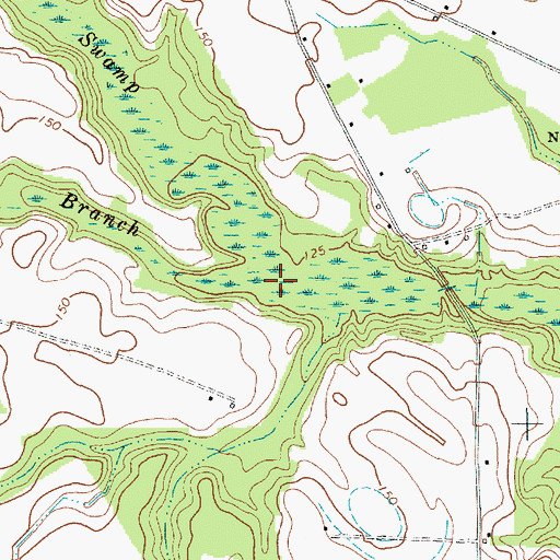 Topographic Map of Wash Branch, SC
