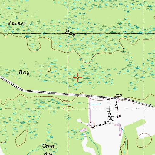 Topographic Map of Watery Bay, SC