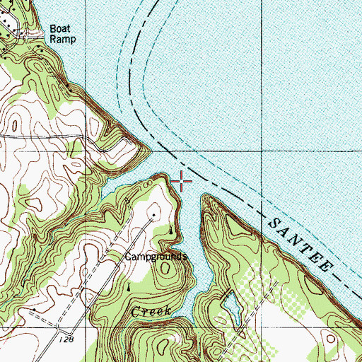 Topographic Map of Webbs Creek, SC