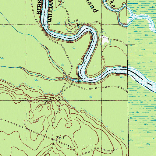 Topographic Map of Wedboo Creek, SC