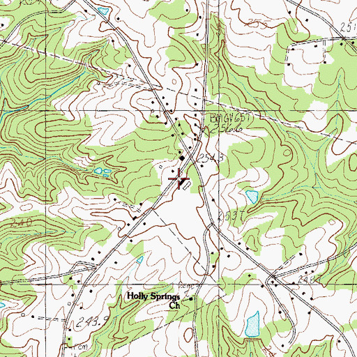 Topographic Map of West Dunklin School, SC