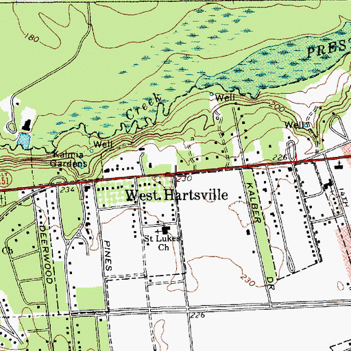 Topographic Map of West Hartsville, SC