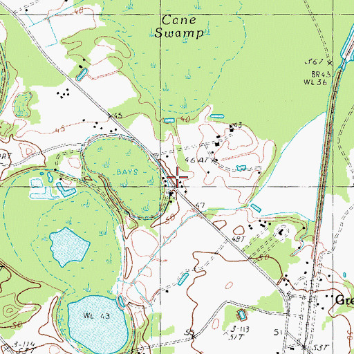 Topographic Map of White Hill Church, SC