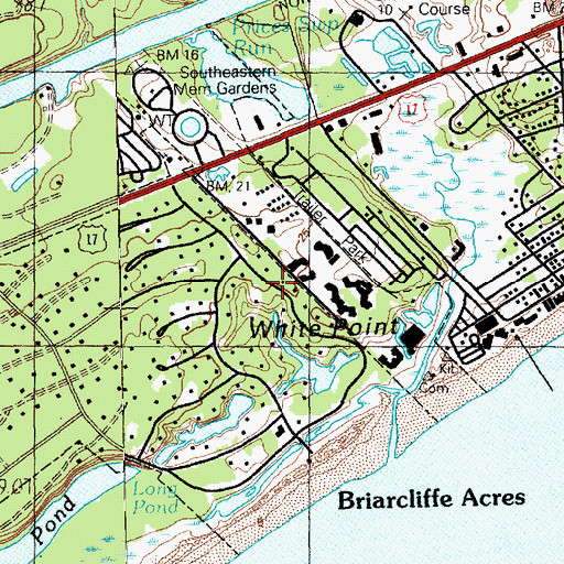 Topographic Map of White Point, SC