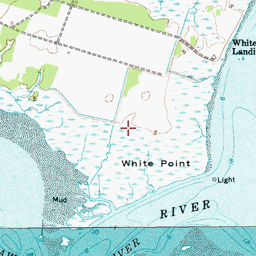 Topographic Map of White Point, SC