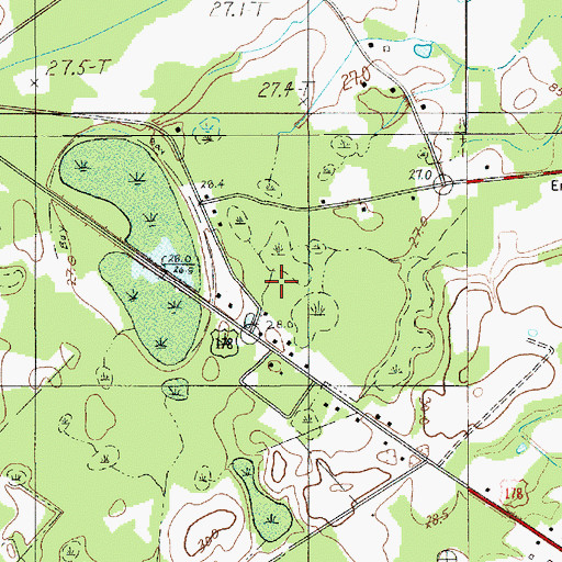Topographic Map of White Pond School, SC