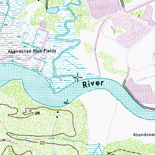 Topographic Map of Whites Creek, SC