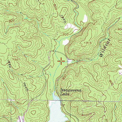 Topographic Map of Wildcat Creek, SC