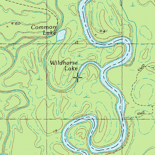 Topographic Map of Wildhorse Lake, SC