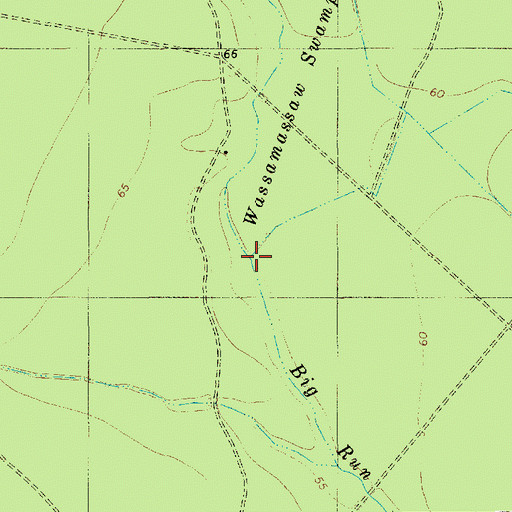 Topographic Map of Williams Branch, SC