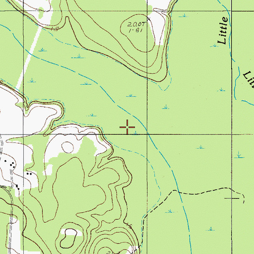 Topographic Map of Willow Swamp, SC