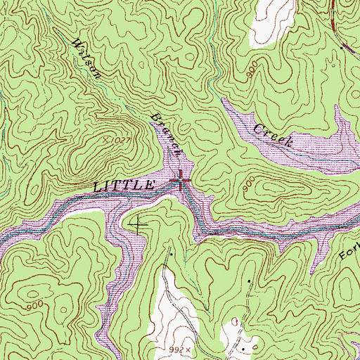Topographic Map of Wilson Branch, SC