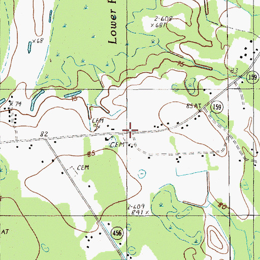 Topographic Map of Wilsons Chapel, SC