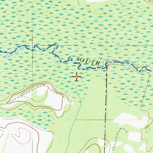Topographic Map of Windy Hill Creek, SC