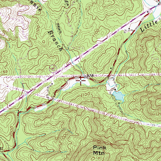 Topographic Map of Winnie Branch, SC