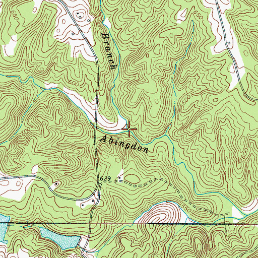 Topographic Map of Wolf Branch, SC