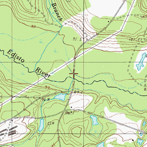 Topographic Map of Wolf Pit Branch, SC