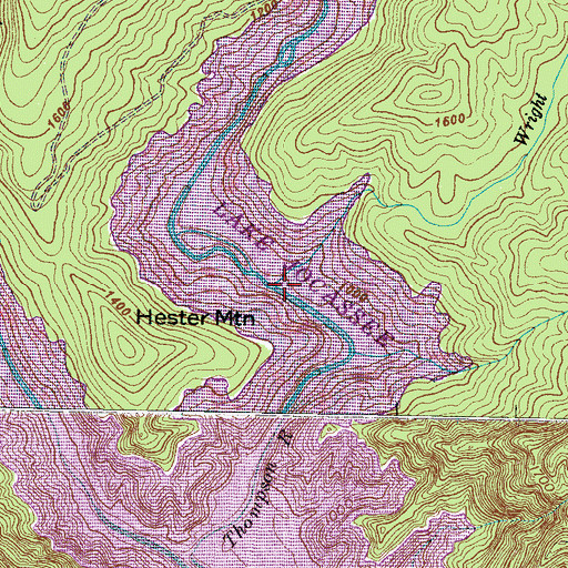 Topographic Map of Wright Creek, SC