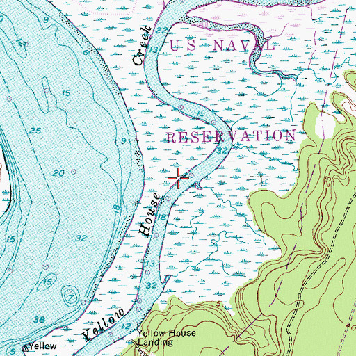 Topographic Map of Yellow House Creek, SC