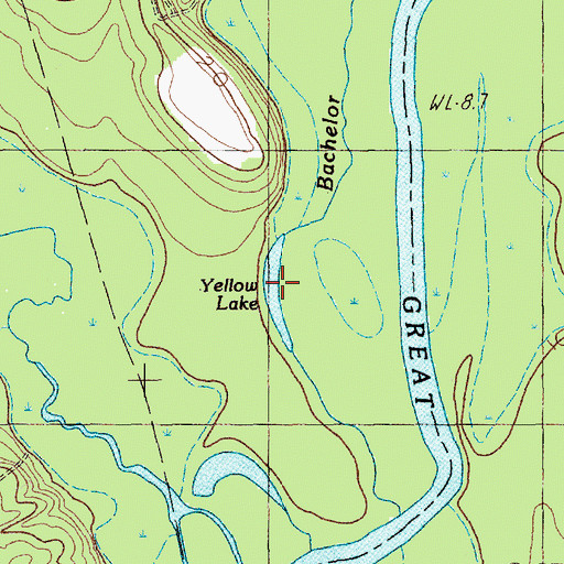 Topographic Map of Yellow Lake, SC