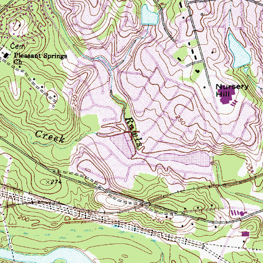 Topographic Map of Yost Creek, SC