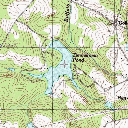 Topographic Map of Zimmerman Pond, SC