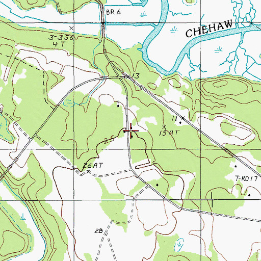 Topographic Map of Zion Church, SC