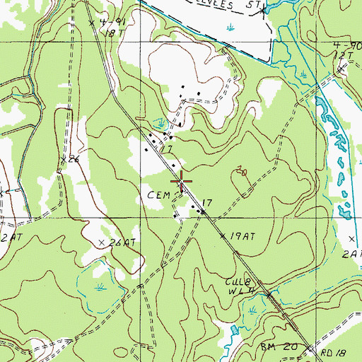 Topographic Map of Zion Church, SC