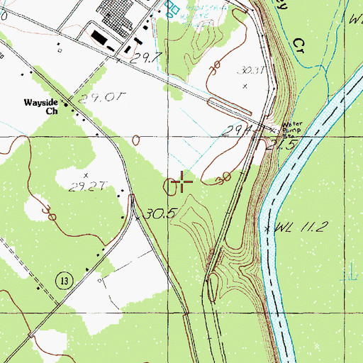 Topographic Map of Zion Church, SC