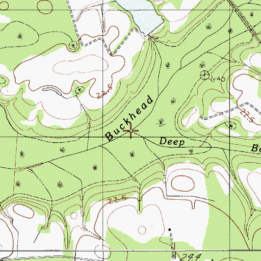 Topographic Map of Deep Bottom Creek, SC